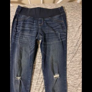A•glow maternity size 10 jeggings